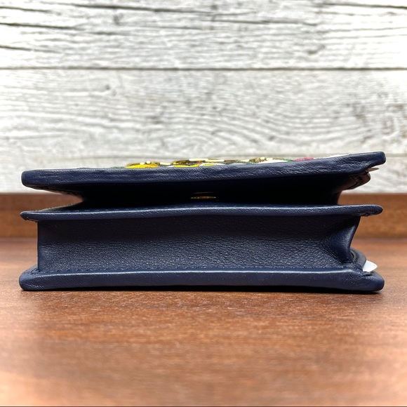 Gucci Blue Floral Quilted Bi-Fold Wallet 536353 - Picture 11 of 16